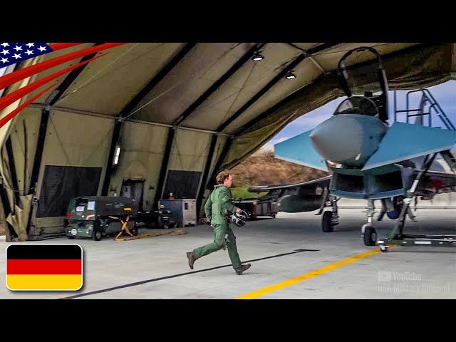 German Fighter Jets Scramble – NATO Eastern Flank Defense Mission (2025) | Eurofighter & F-16
