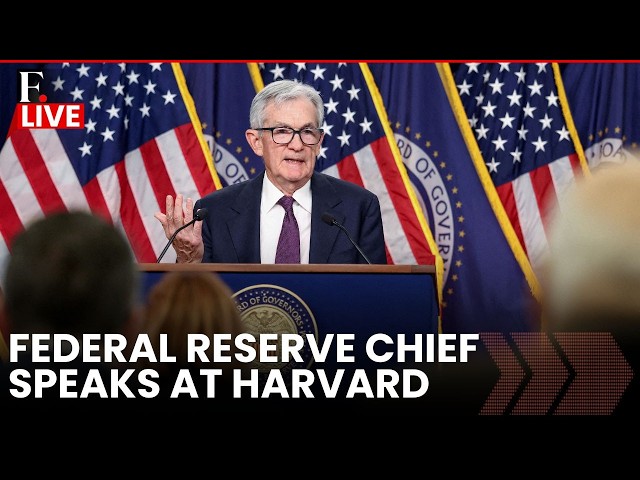 LIVE: Federal Reserve Chief Jerome Powell Speaks at Harvard University