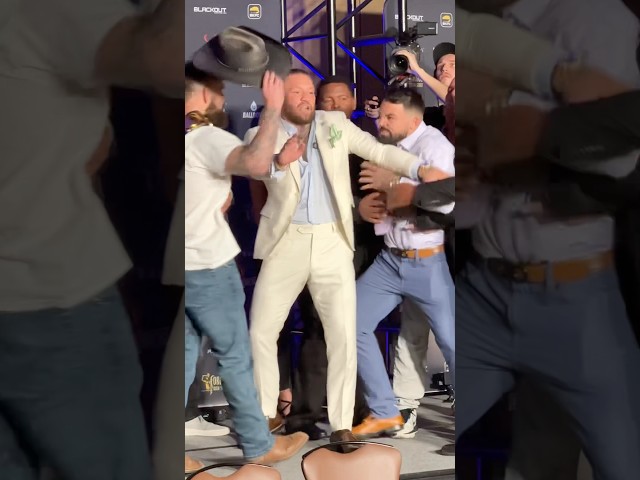 😳😤 CONOR MCGREGOR BREAKS UP CRAZY MIKE PERRY FACE OFF WITH DAVE MUNDELL AT BKFC CHAMPIONS SUMMIT