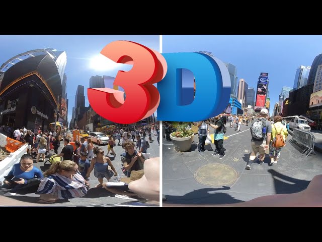 Times Square VR180 3D 2019, Daytime