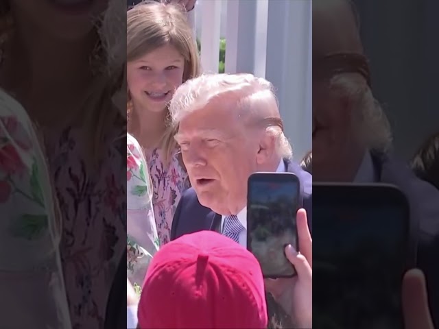 Trump jokes about Biden's 'autopen' while signing kids' autographs at White House Easter Egg Roll