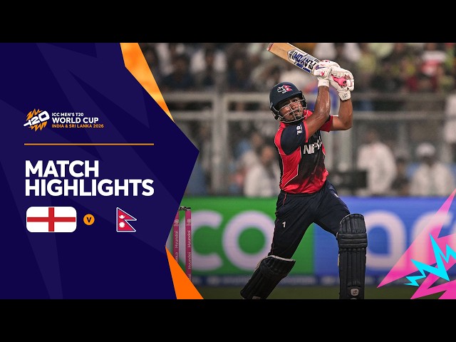 England v Nepal | Match Highlights | Men’s T20 World Cup 2026