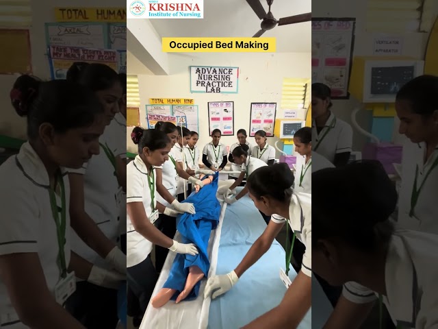 Occupied bed making Procedure /Clinical Nursing Skills /Shree Krishna Institute of Nursing Bhabhar