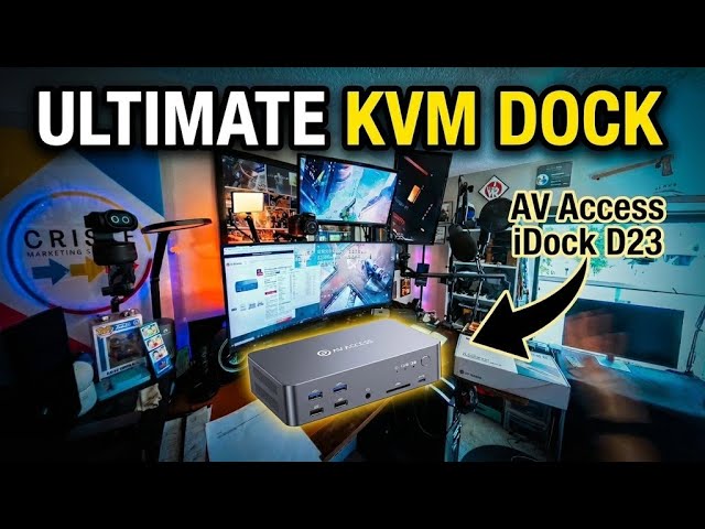 The Easiest Way to Run PC & Mac Together, AV-Access iDock D23 Triple-Monitor KVM Review