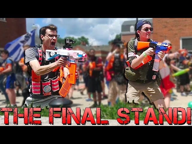 HUNDREDS OF ZOMBIES! HvZ Endwar Massive Final Stand 2018 | Nerf War