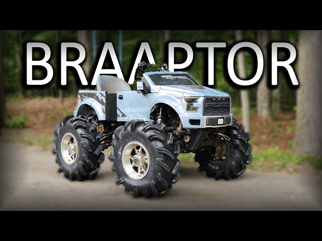 Transforming A Polaris Sportsman Into A Ford Raptor Power Wheels 4x4!