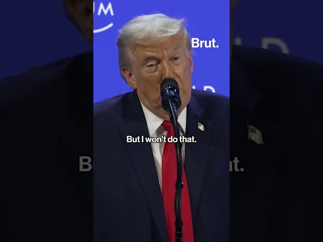 At the WEF in Davos, Trump confirmed that he will not use force to take Greenland.