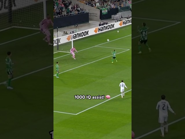 When the assist is better than the goal