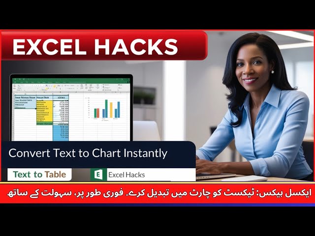 3 Simple Tricks to Master Converting TEXT to Chart in Excel