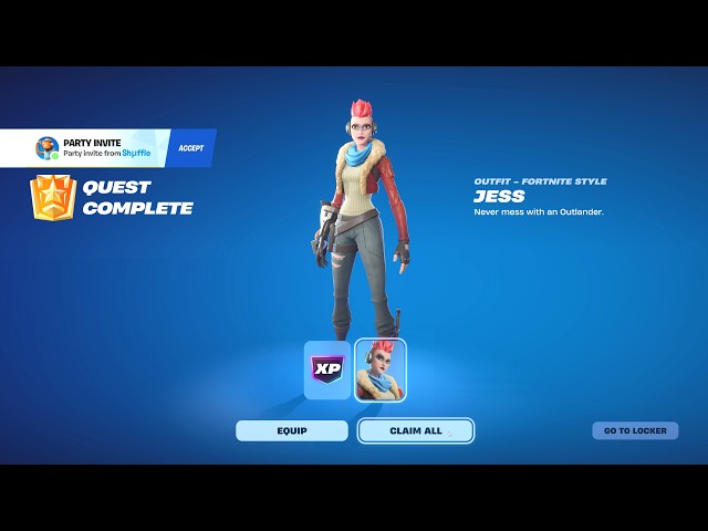 how to get the Jess skin free in fortnite