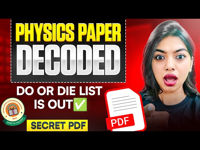Score 65+ in Physics Boards with These Important Topics! | CBSE 12th 2026 | Gopika Mam