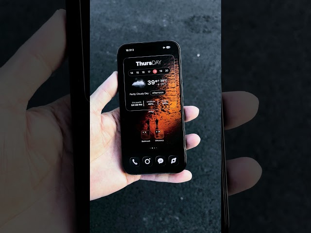 New iPhone iOS 26 Sunset Aesthetic Homescreen Setup🌅