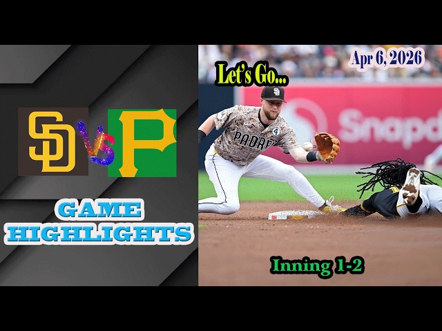 San Diego Padres vs Pittsburgh Pirates inning 1-2 Game Highlights 6/4/2026-MLB Season 2026