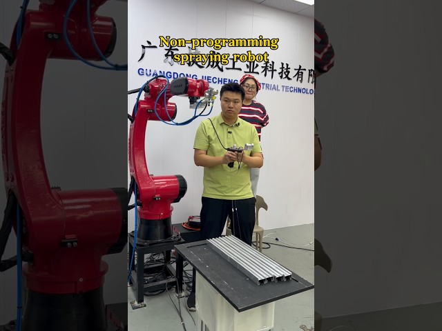 Spraying robot #automation #machine #industrialrobots #spray #robot