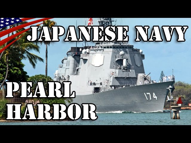 Japanese Navy Warships & Submarine Visit to Pearl Harbor, Hawaii