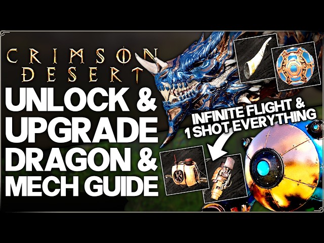 Crimson Desert - How Get the Abyssal Dragon Mech Fast - Unlock INFINITE Flight Upgrade & More Guide!