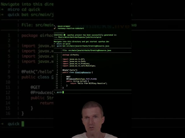 A Microservice from Scratch with Quarkus #airhacks #java #short