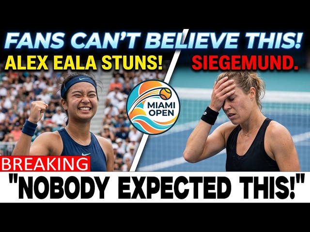 SHOCKING! Alex Eala STUNS Laura Siegemund in Miami—Fans in TOTAL Disbelief! 😱