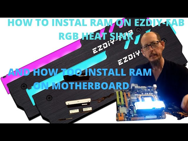 HOW TO INSTALL RGB HEAT SINK ON RAM AND INSTALL THE RAM ON A MOTHERBOARD