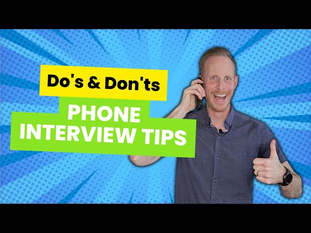 BEST Phone Interview Tips - How to Prepare with SAMPLE Practice Questions!