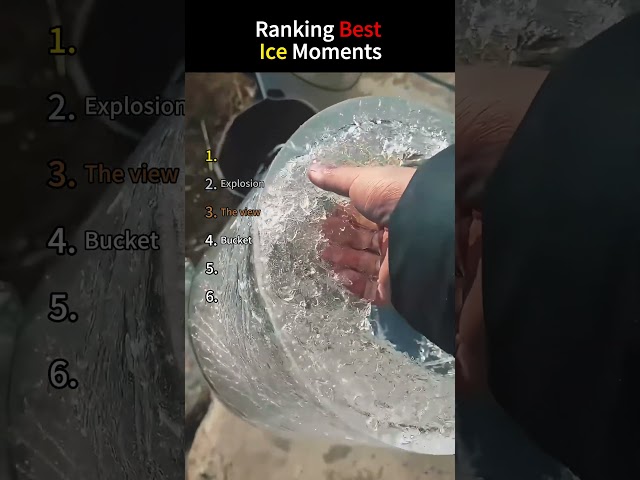 Ranking Best Ice Moments #asmr #snow #funny #odlysatisfying #ice #satisfying #fyp