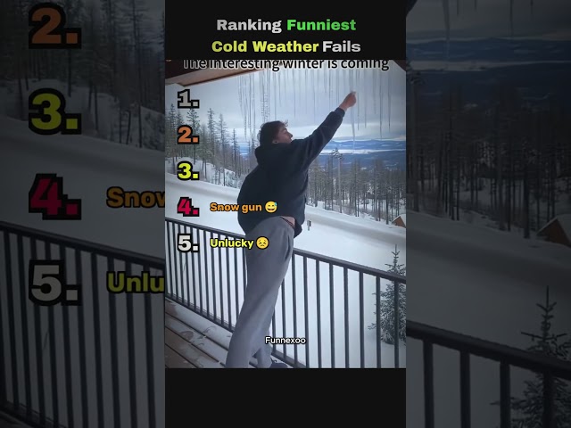 Ranking Funniest Cold Weather Fails 😂