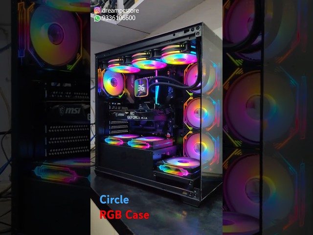 Circle Defender zx with 10fan | Best RGB Gaming PC Cabinet  #gaming