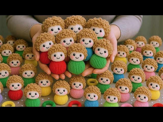 Very cute doll keychains made from Hair Rubber/ Unbelievable steps — very easy