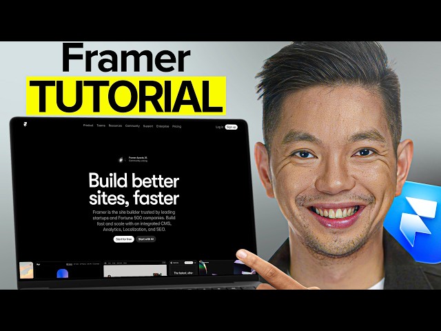 Framer - Full Tutorial for Beginners 2026: How to Use Framer AI