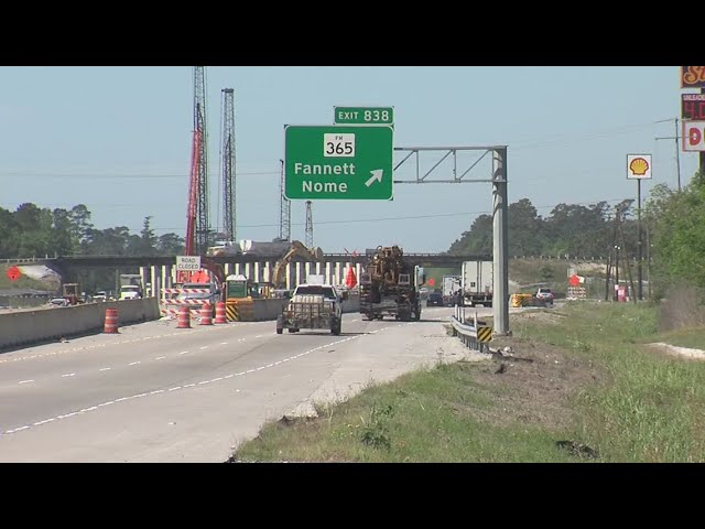 FM 365 overpass demolition set for April 17 weekend as part of I-10 widening project