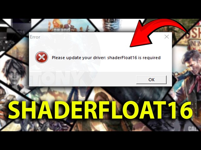How to Fix "Please update your driver: shaderFloat16 is required" GPU Driver Error #driver