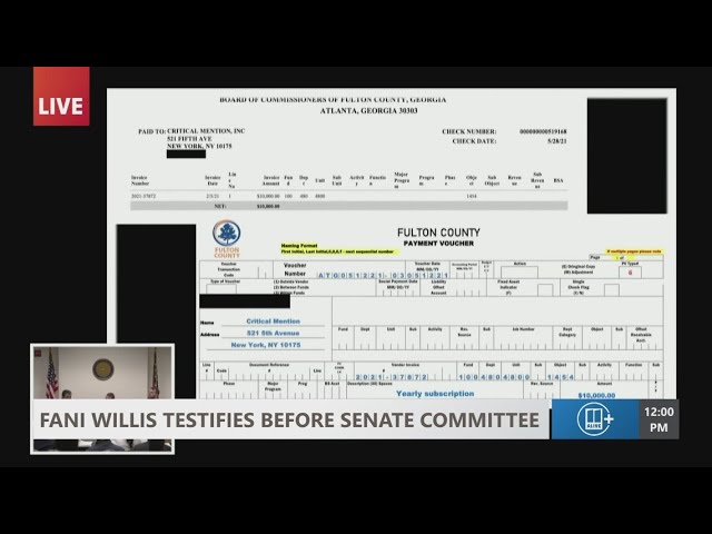 Fani Willis Senate committee hearing