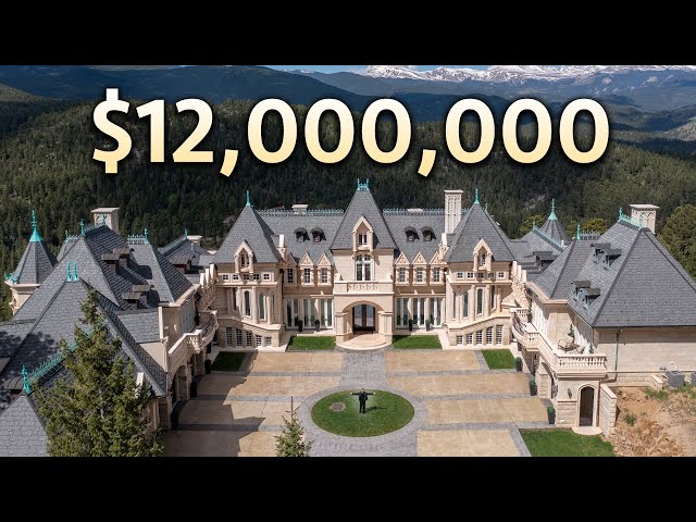 Inside a $12,000,000 Newly Built Colorado Modern Castle with Mountain Views!
