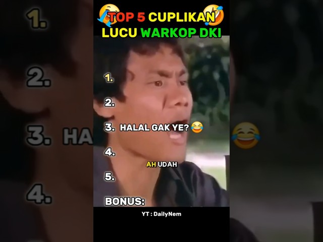 TOP 5 CUPLIKAN LUCU WARKOP DKI #lucu #warkopdki #donokasinoindro #filmlucu #komedi #beranda