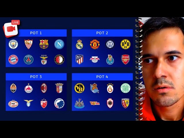 Live reaction sorteggi champions league 2023/24