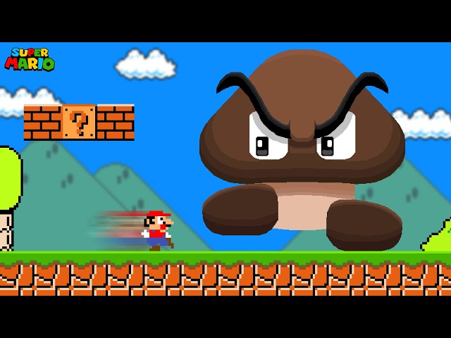 Super Mario Bros., but Mario Can ONLY Move Right...