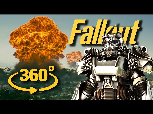 VR 360° Fallout | Nuclear Destruction of a Major City in VR | Atomic Booming 360° 4K VR Movie