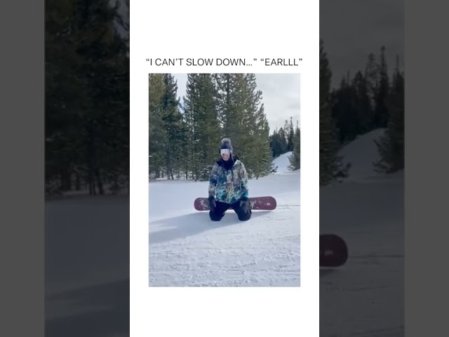 I CAN'T SLOW DOWN EARL