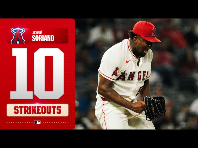 Pure dominance! 😤 José Soriano strikes out 10 batters over 8 fantastic innings! 💪 | MLB Highlights