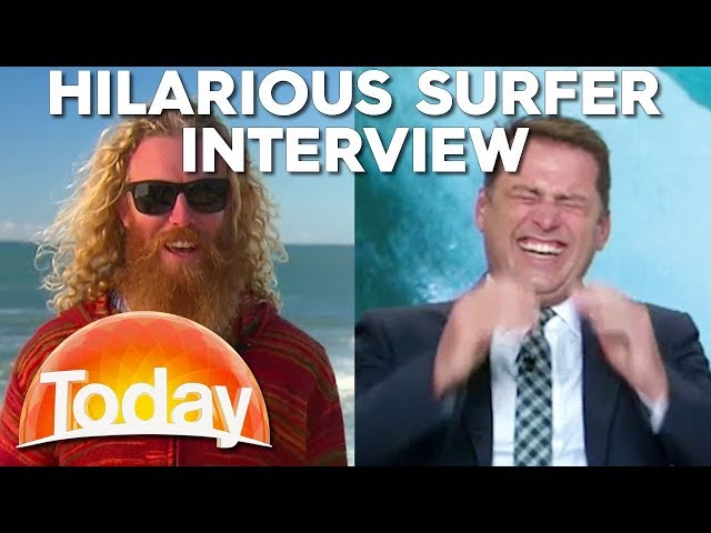 Hilarious Surfers have reporter in Stitches | TODAY Show Australia