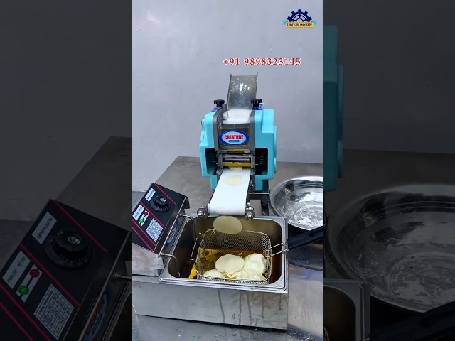 🔥 Momo Puri Making Machine | Automatic Momo Wrapper Machine India | High Speed Food Business 🚀