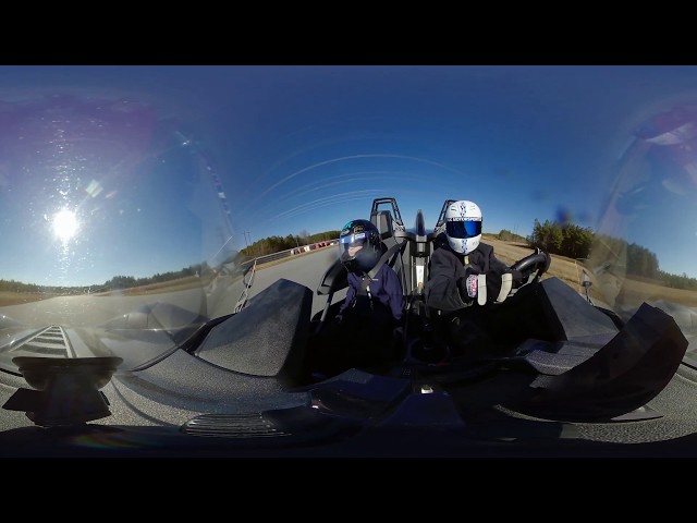 Polaris Slingshot & Police Chase On NCCAR Track in North Carolina! 360 Video!