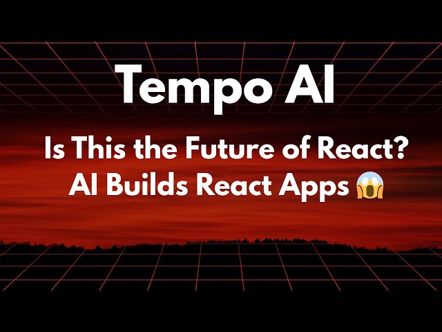 This AI Tool Builds React Apps 10x Faster 🤯 | Tempo AI