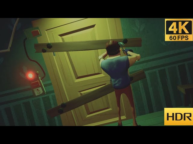 Hello Neighbor - All cutscenes + Ending 4K HDR 60FPS
