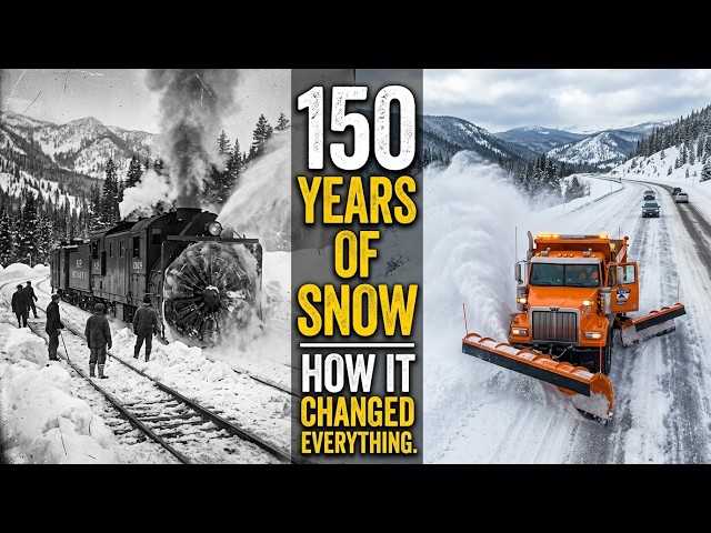 Rotary Snowplow 1884: 12 Iron Teeth, 20 HP — Didn't Push Snow. It DEVOURED It!