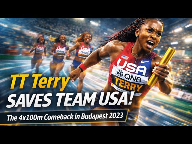 Twanisha “TT” Terry’s GAME-CHANGING Leg | How She SAVED Team USA in the 4x100m, Budapest 2023