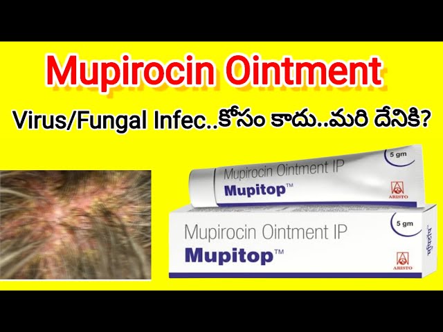 mupirocin ointment telugu | mupirocin ointment ip review | uses, how to use etc...