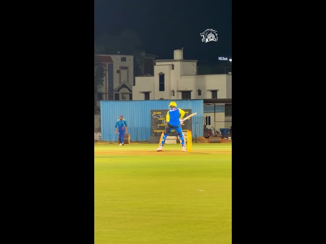 Zoomed in for the action! 🎯   #WhistlePodu #RCBvCSK