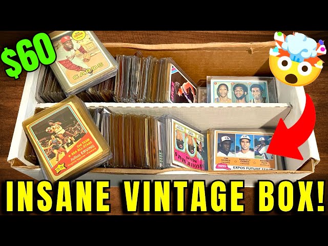 I BOUGHT $60 BOX OF VINTAGE SPORTS CARDS FROM GOODWILL!
