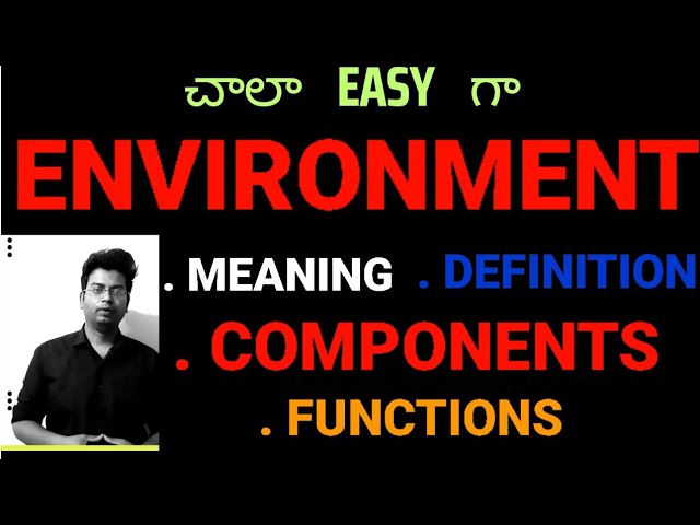 Environmental studies environment in telugu|#environment #environmentalscience#environmental_science